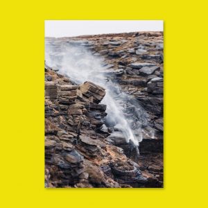 Kinder Scout - The Downfall - Portrait Lustre Art Print