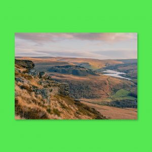 Longdendale Valley and Crowden - Landscape Lustre Art Print