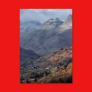 Under Langdale - Lake District - Portrait Lustre Art Print