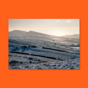 Winter's break - Chunal Moor - Landscape Lustre Art Print